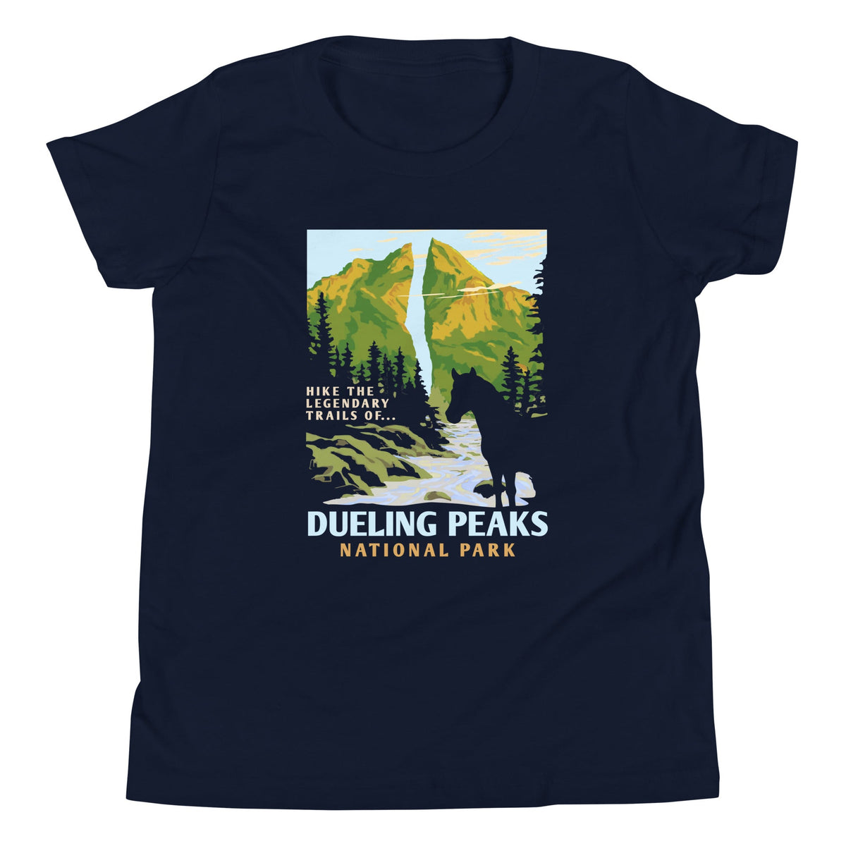 Dueling Peaks National Park Kid's Youth Tee product image 3