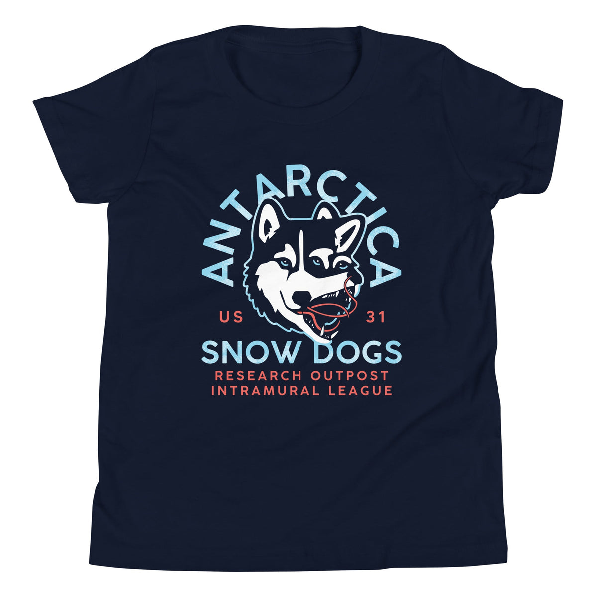 Antarctica Snow Dogs Kid's Youth Tee product image 1