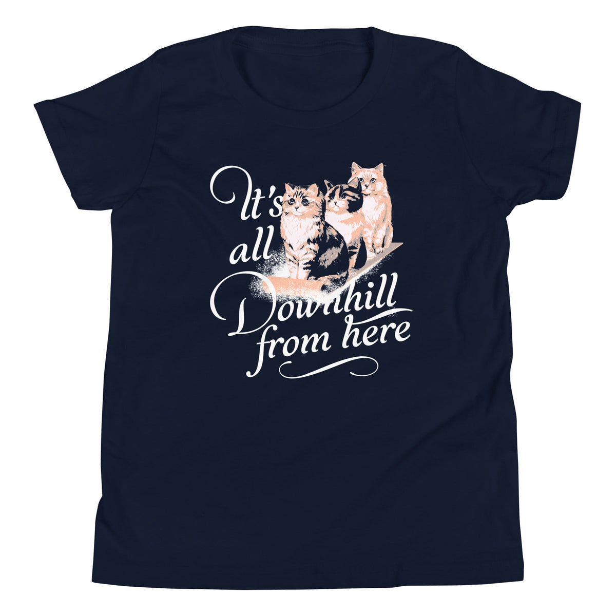 It's All Downhill From Here Kid's Youth Tee product image 2